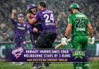 Hobart Hurricanes Edge Melbourne Stars by 3 Runs in Rain-Affected BBL Knockout Thriller